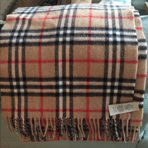 Burberry Coat , Scarf, Leather Gloves